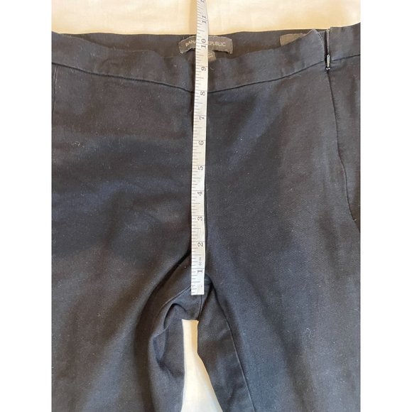 Banana Republic Women Sloan Pants V/700055010 Devon Side Zipper Black Size 6L - Picture 4 of 10